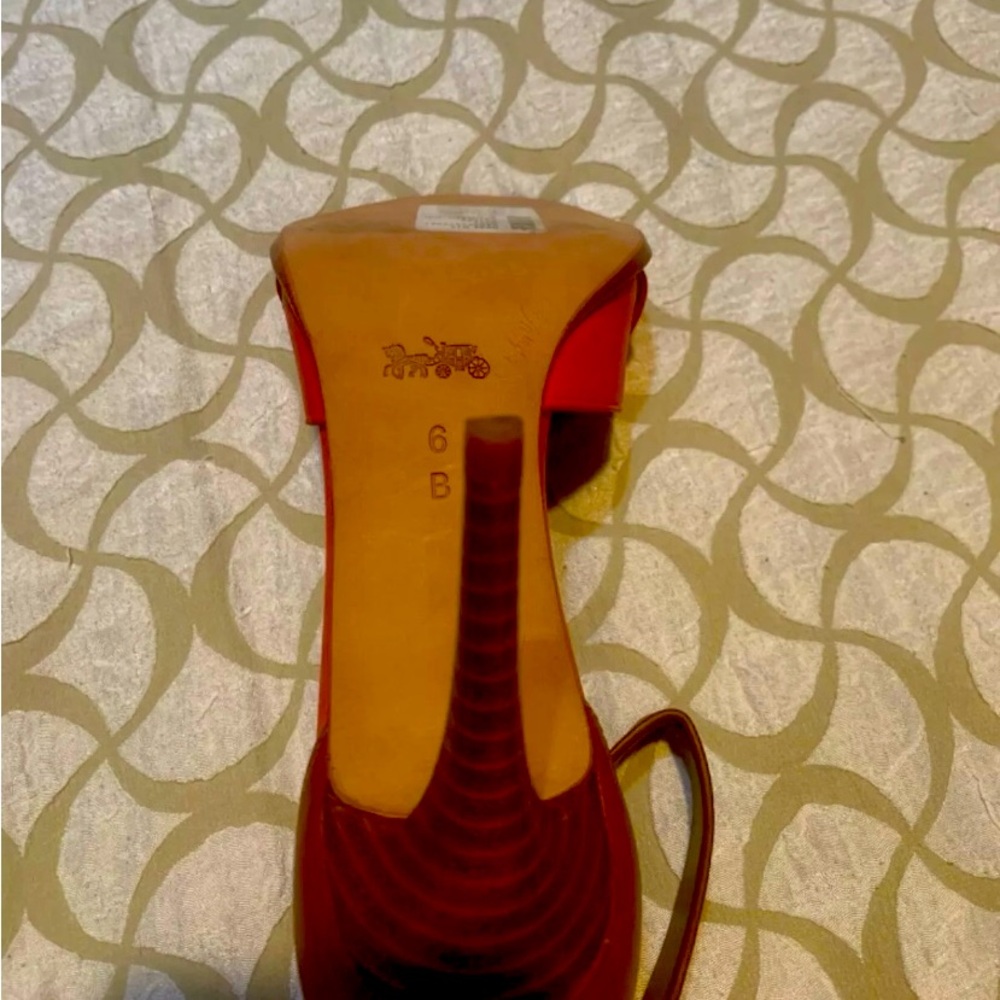 Coach heel orange/brown Kathleen Shn. Carmine Sa